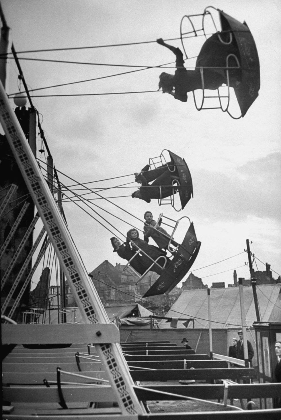 carnival, showing one of the rides  photo by walter sandersthe life picture collection via getty images