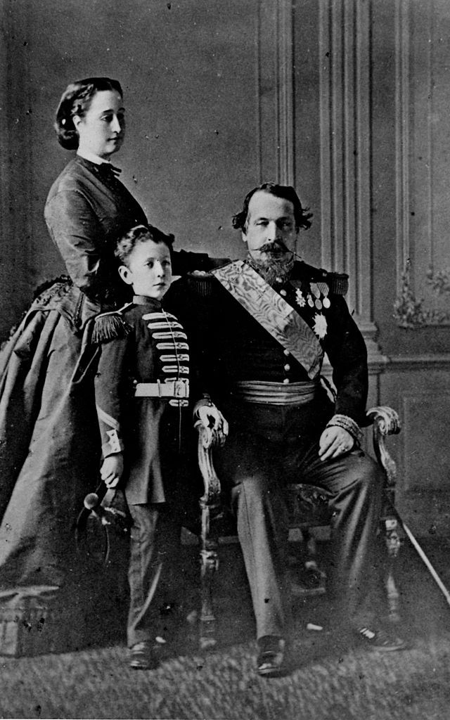 Emperor Napoleon III of France and Empress Eugenie in exile. News Photo -  Getty Images