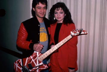 musician eddie van halen and wife, actress valerie bertinelli  photo by ann clifforddmithe life picture collection via getty images