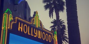 Hollywood neon sign, Los Angeles, California, USA