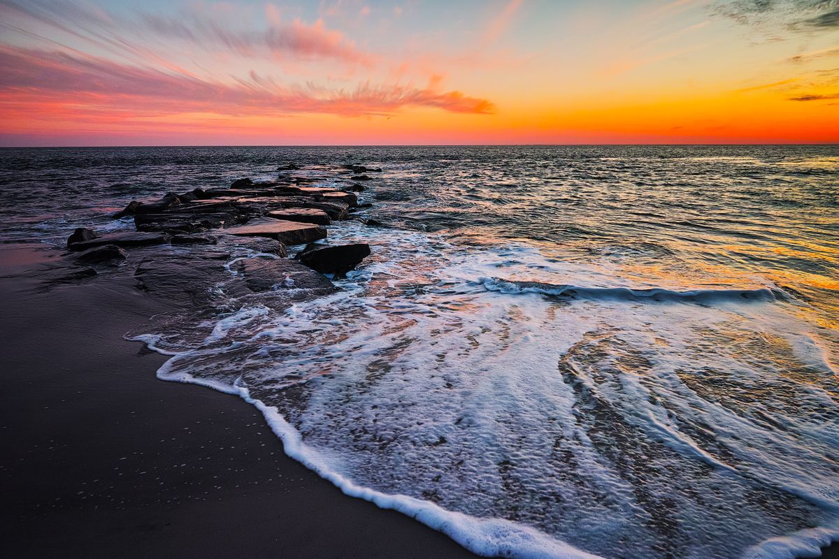 Cape May Beach sunset