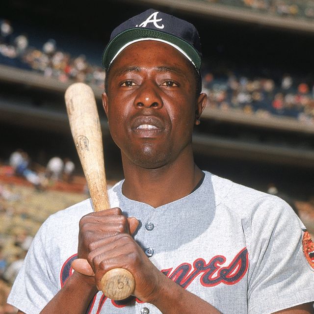 Images from Henry Hank Aaron's 22-year career with the Braves