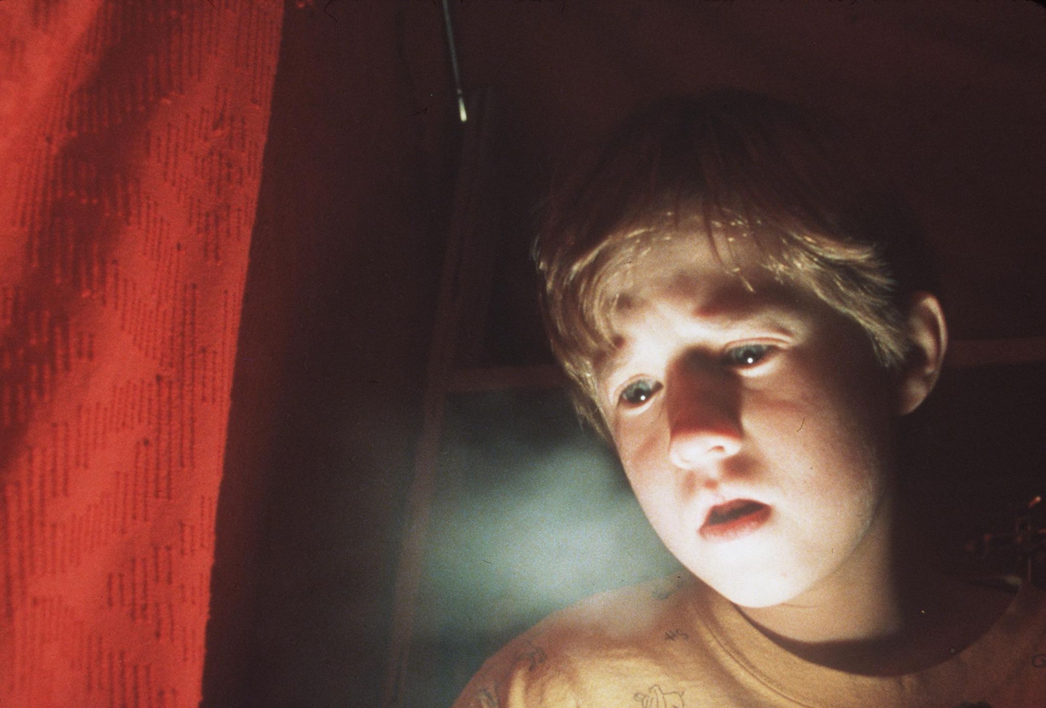 frightened by his paranormal powers, 8 year old cole sear haley joel osment is too young to understand his purpose in the sixth sense 1999 spyglass entertainment group, lp all rights reserved photo by getty images