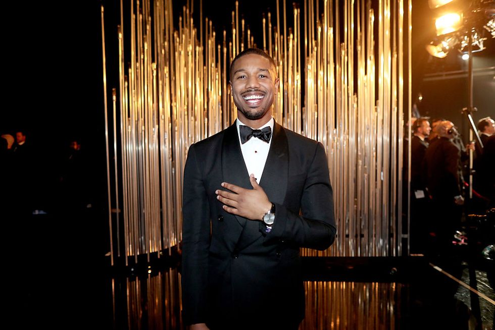 hollywood, ca   february 28 actor michael b jordan backstage at the 88th annual academy awards at dolby theatre on february 28, 2016 in hollywood, california  photo by christopher polkgetty images