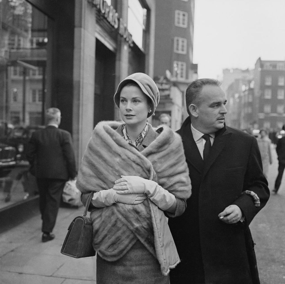 princess grace formerly grace kelly and prince rainier of monaco shopping in londons west end, 4th december 1959 photo by victor blackmanexpresshulton archivegetty images