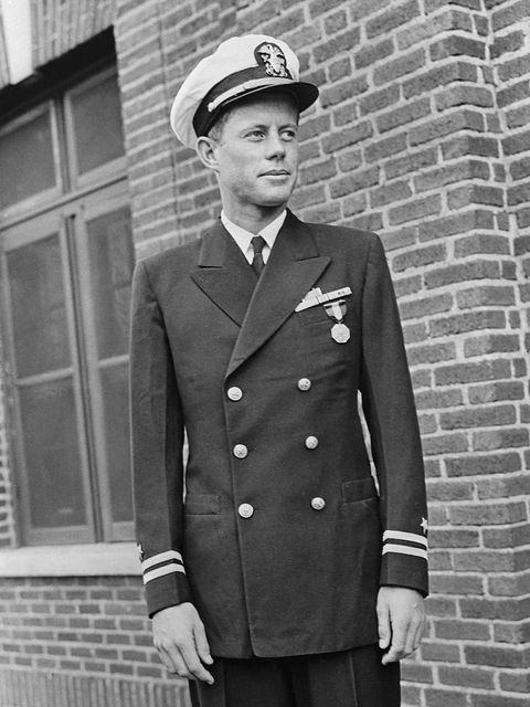 Kennedy in navy uniform