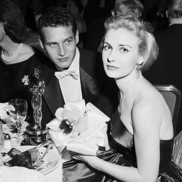 Joanne Woodward and Paul Newman at Academy Awards Dinner