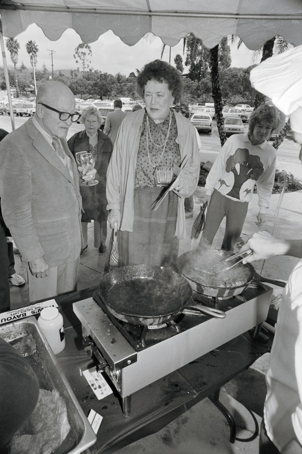 Julia Child and Husband Attending Festival