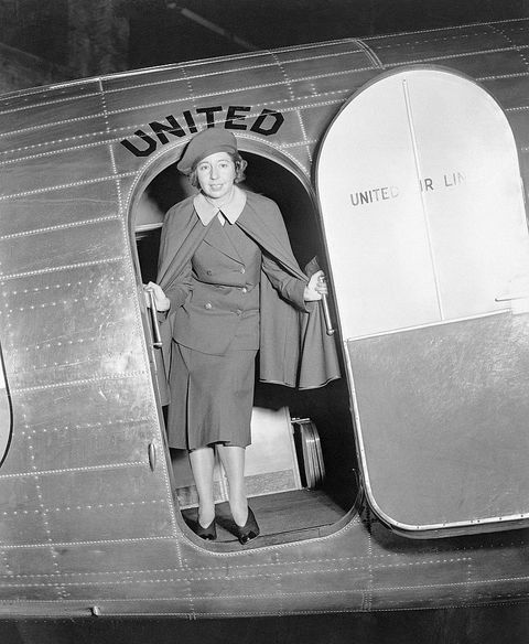 first female airline stewardess