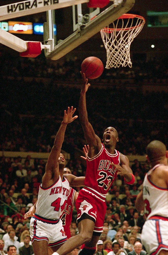 Michael Jordan Fly Chicago Bulls Slam Dunk Inspirational NBA