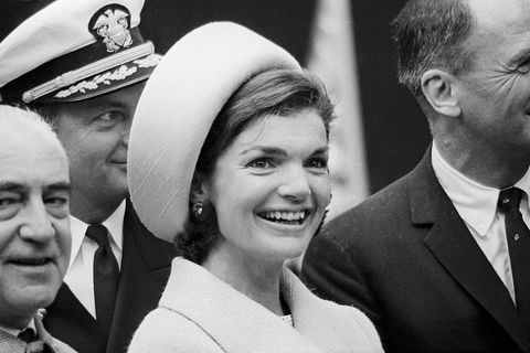 jacqueline kennedy at the launching of the uss lafayette submarine