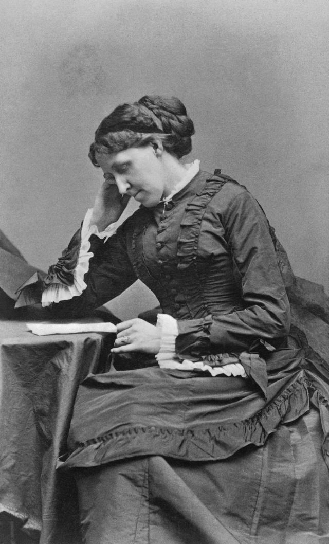 American Novelist Louisa May Alcott at a Desk