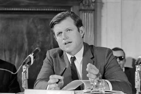 Senator Kennedy During Senate Hearing