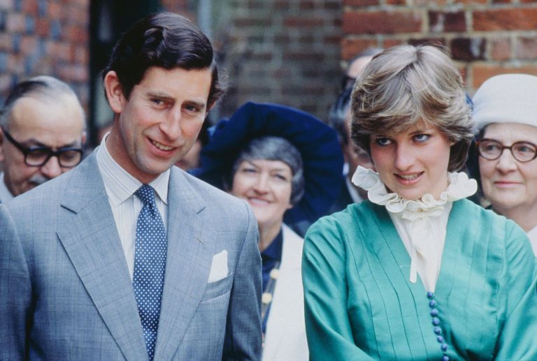prince charles and lady diana spencer opening the mountbatten exhibition at broadlands, the home of lord louis mountbatten, who was murdered in ireland