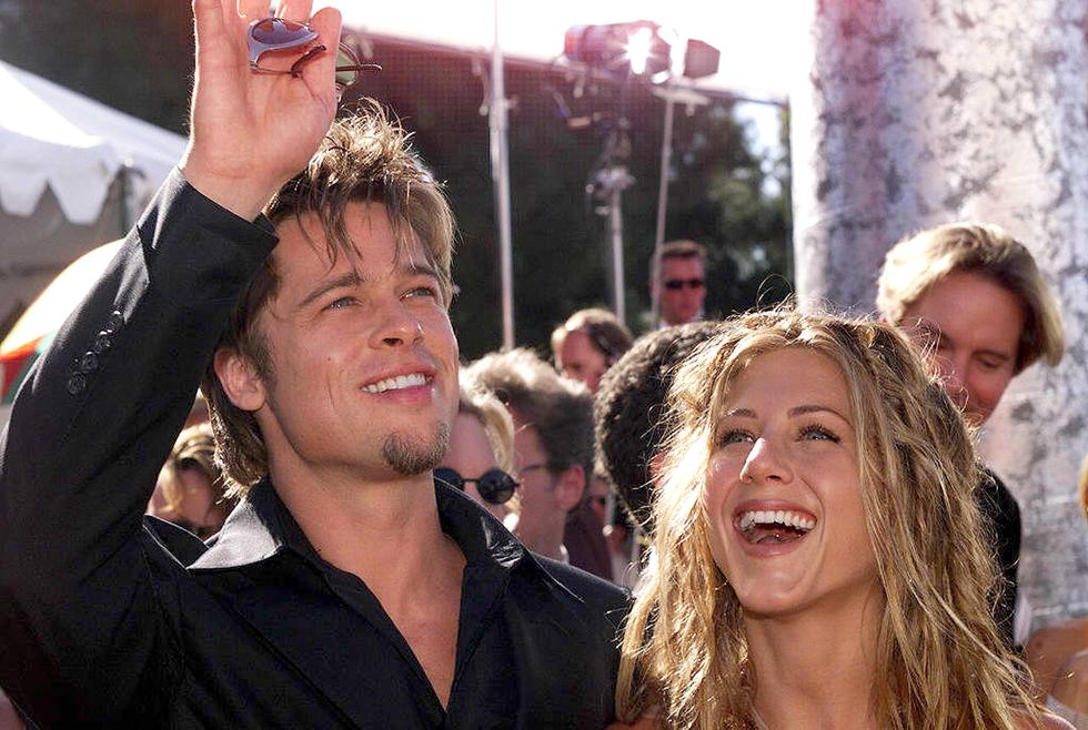 Brad Pitt Jennifer Aniston Emmy 1999 elle.es