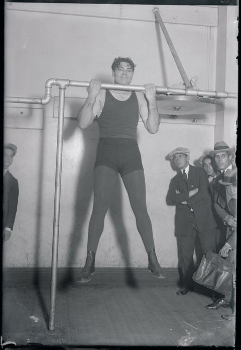 Jack Dempsey exercising, undated