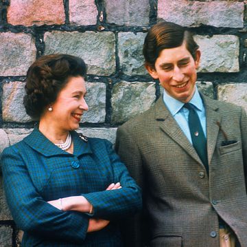 original caption prince charles and queen elizabeth are shown here at their windsor home