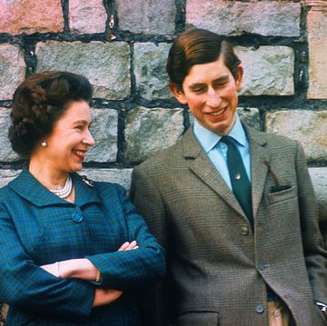 original caption prince charles and queen elizabeth are shown here at their windsor home