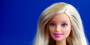 Doll, Hair, Barbie, Toy, Face, Blond, Beauty, Pink, Lip, Chin, 