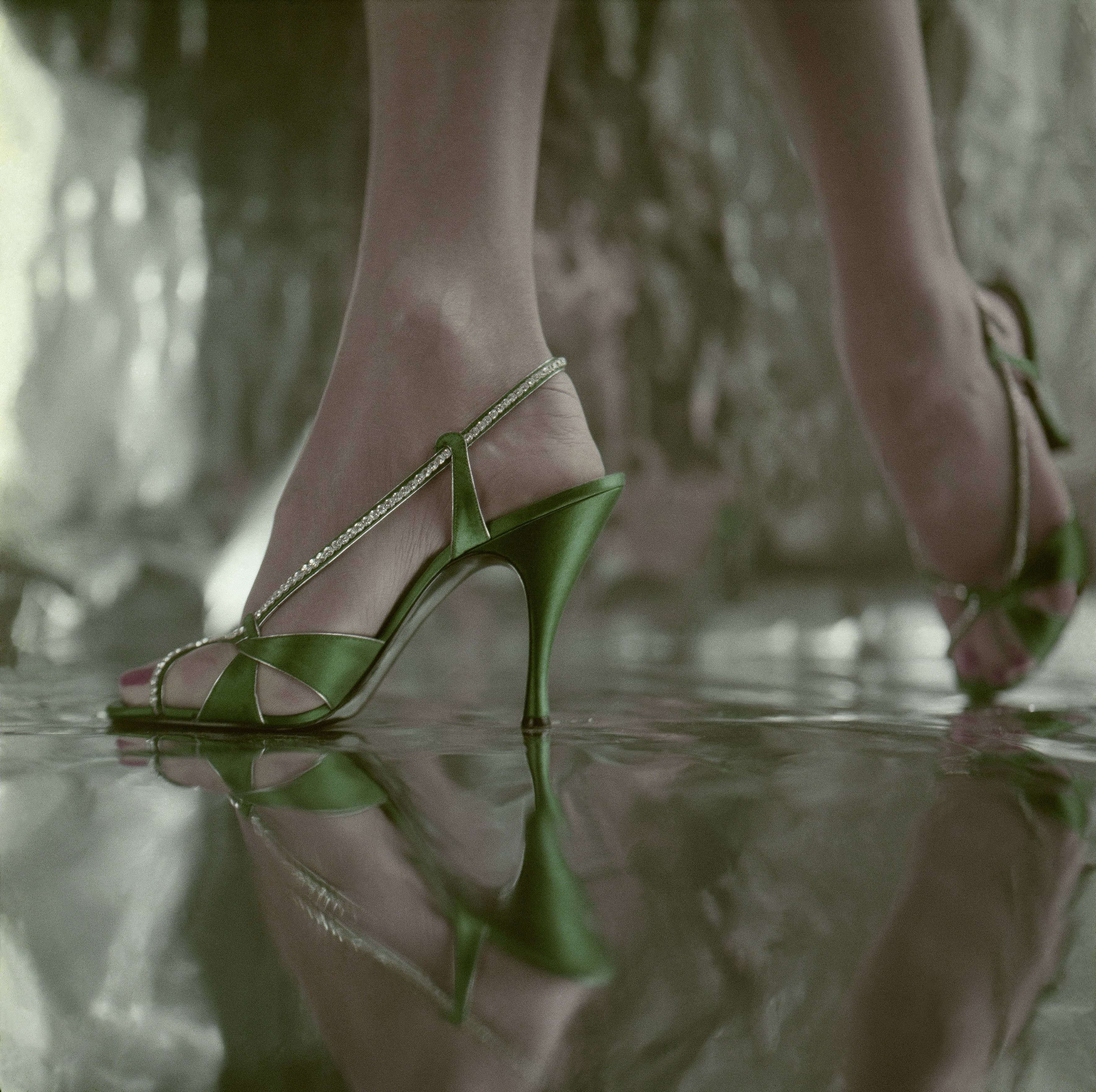 Fancy Platform High Heels Boots With Red Sole High-Res Stock Photo - Getty  Images