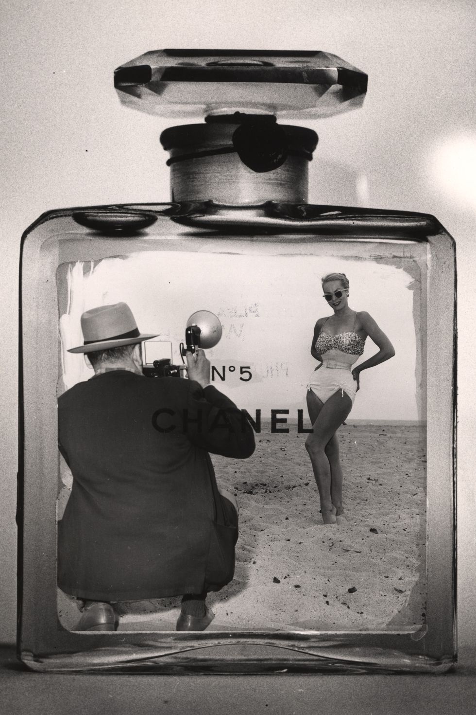 Vintage Chanel 1950s Large Perfume Bottle