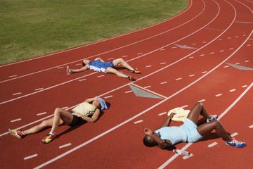 runner esausti per test di cooper di corsa