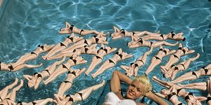Water, Swimming pool, Leisure, Synchronized swimming, Summer, Sun tanning, Bikini, Recreation, Photography, Swimming, 