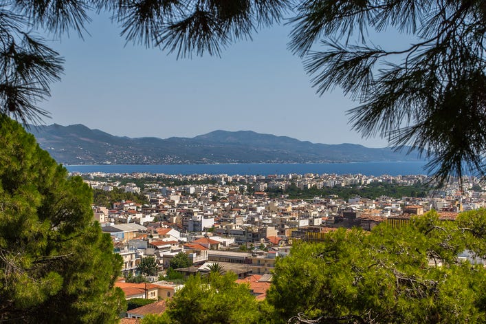 View of the City Kalamata, Peloponnese, Greece greece holiday destinations