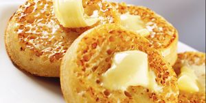 buttered english muffin