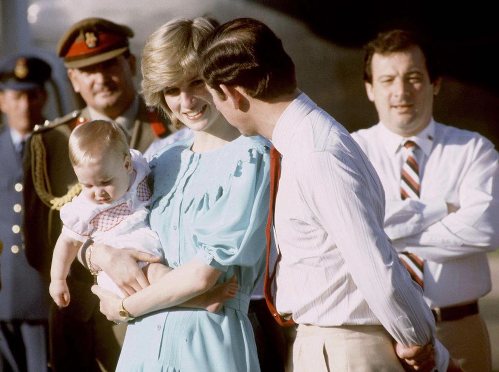 australia   march 20  prince charles and princess diana with prince william visiting australia on her first overseas tour  photo by tim graham photo library via getty images