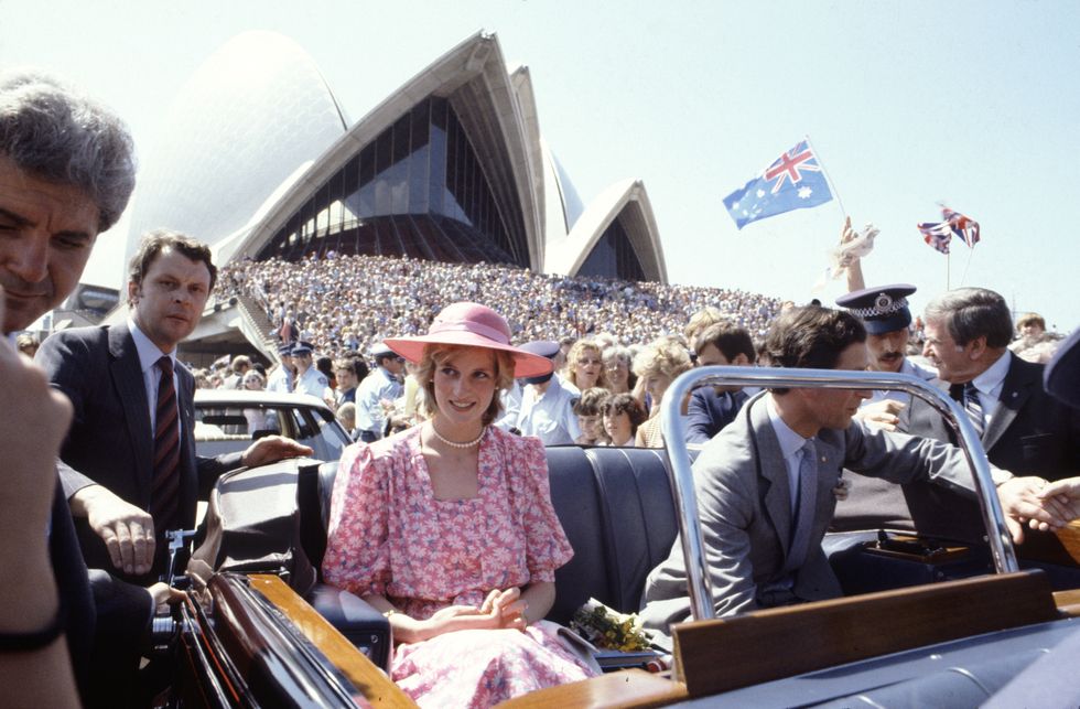 Princess Diana and Prince Charles in Sydney