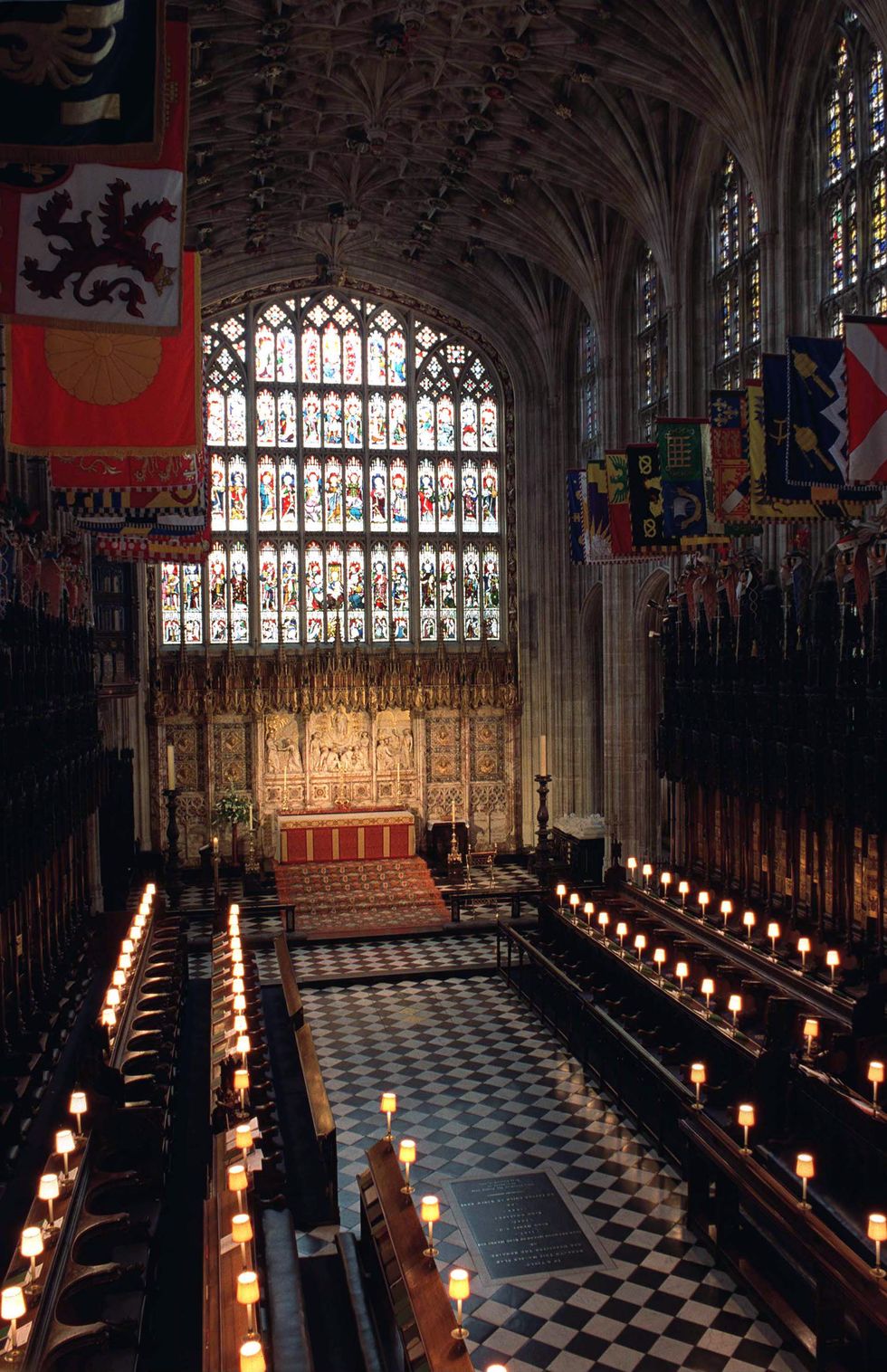 ​The interior of St. George's Chapel at Windsor Castle.