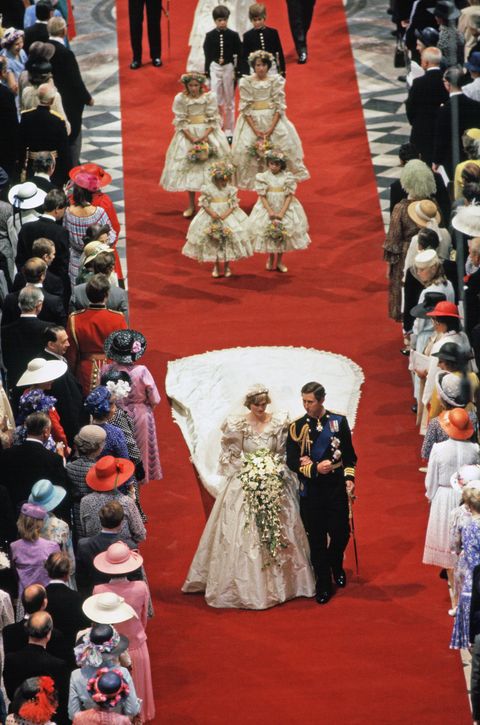 london, united kingdom   july 29  the wedding of the prince and princess of wales at st pauls cathedral in london  photo by tim graham photo library via getty images
