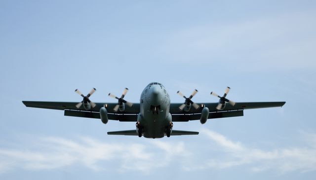 C-130 Hercules in flight