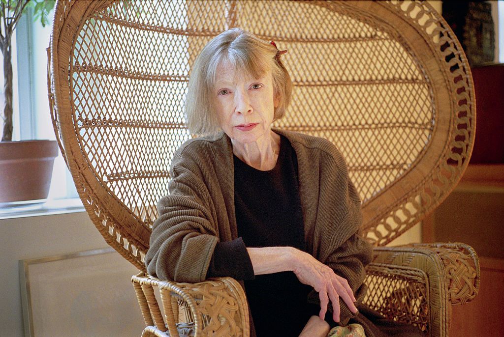 author joan didion in her upper east side apartment didion has authored books of political and social commentary photo by neville eldercorbis sygma photo by neville eldercorbis via getty images
