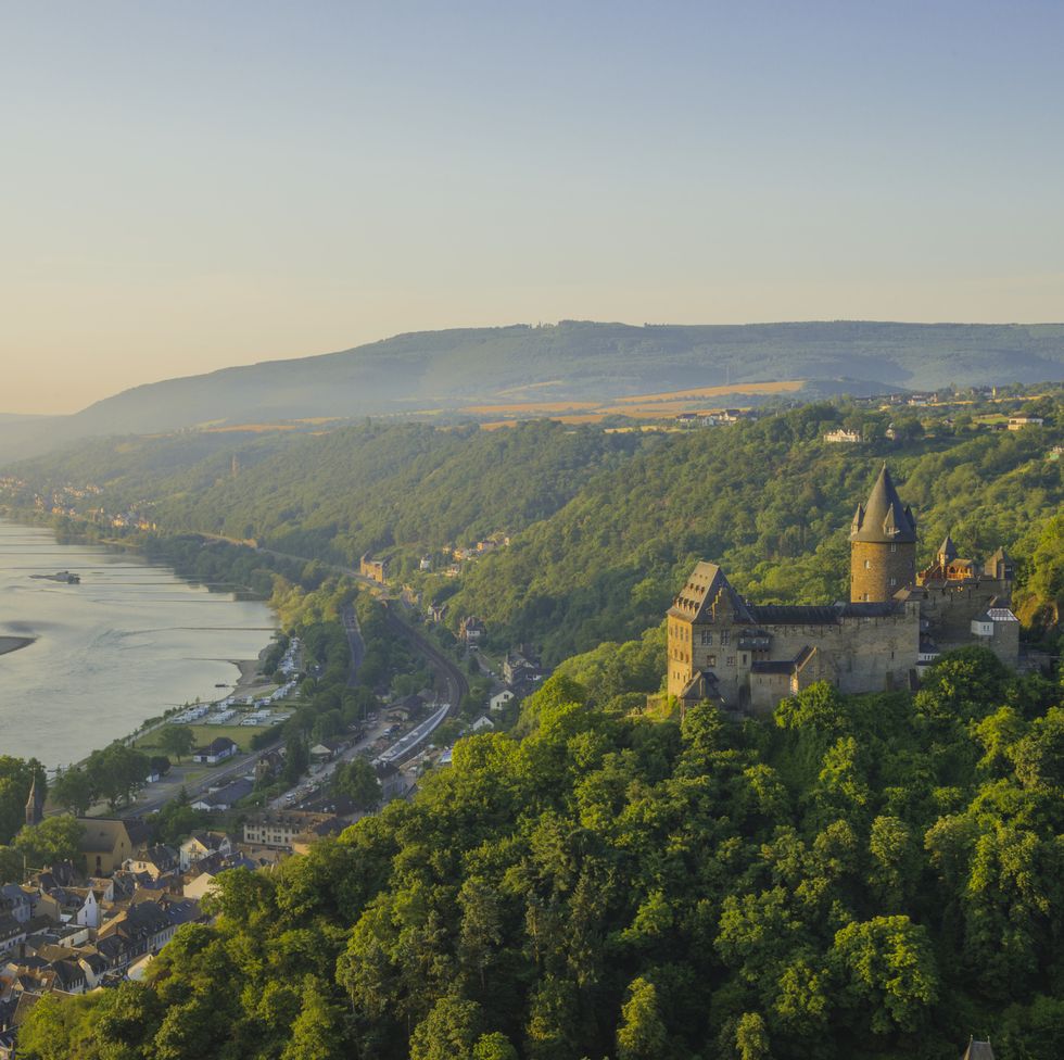 stahleck castle in the upper middle rhine valley