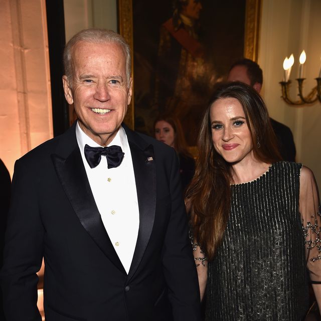 washington, dc   april 30 vice president of the united states, joe biden and ashley biden attend the bloomberg  vanity fair cocktail reception following the 2015 whca dinner at the residence of the french ambassador on april 30, 2016 in washington, dc  photo by dimitrios kambourisvf16wireimage