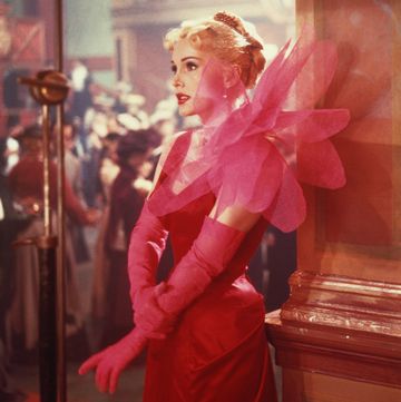 hungarian born american actress zsa zsa gabor as she appears in the film 'moulin rouge', 1952 she is wearing a dress designed by elsa schiaparelli