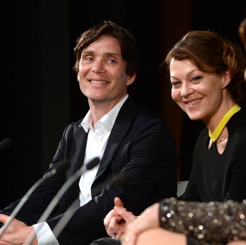 london, england   may 03  cillian murphy and helen mccrory during a qa at the premiere of bbc twos drama peaky blinders episode one, series three at bfi southbank on may 3, 2016 in london, england  photo by anthony harveygetty images