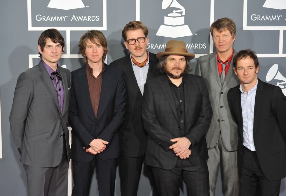 the band wilco arrive at the 54th annual grammy awards held at the staples center photo by frank trappercorbis via getty images