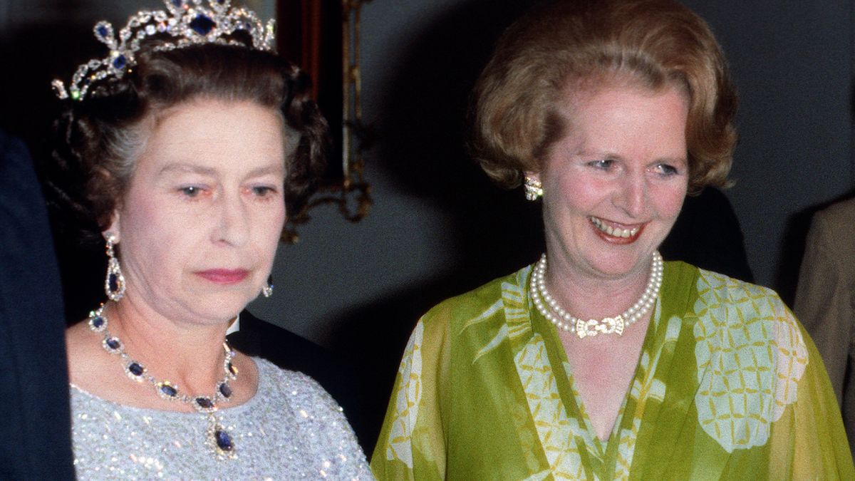Queen Elizabeth II and Margaret Thatcher