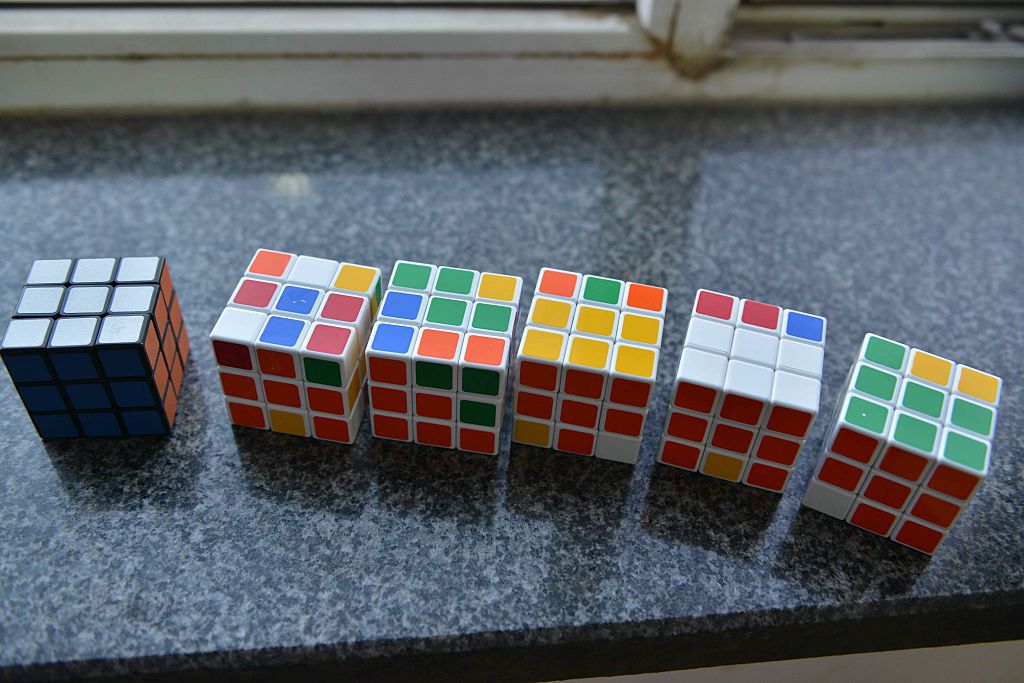 various rubiks cubes