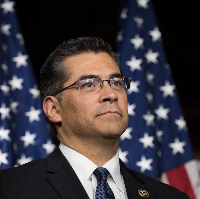 washington, dc   may 11 rep xavier becerra d ca  listens during a news conference to discuss the rhetoric of presidential candidate donald trump, at the us capitol, may 11, 2016, in washington, dc  donald trump is scheduled to meet with speaker of the house paul ryan on thursday near capitol hill photo by drew angerergetty images