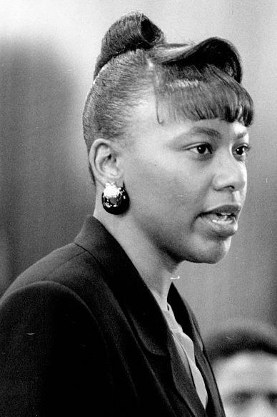 bernice king, at a press conference at the martin luther king center, 135th street, announcing formation of a defense fund for malcolm xs daughter facing charges of allegedly conspiring to murder louis farrakhan january 05, 1995 photo by michael norcianew york post archives c nyp holdings, inc via getty images