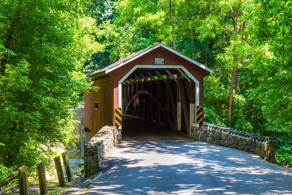 Covered bridge in Lancaster Pennsylvania