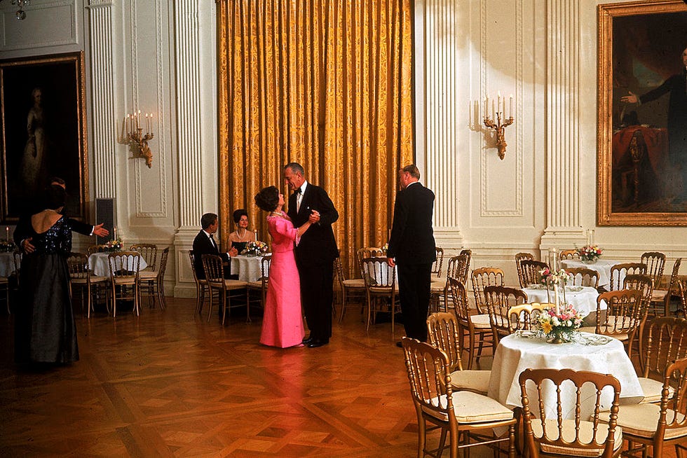 President Johnson Dances With Princess Margaret