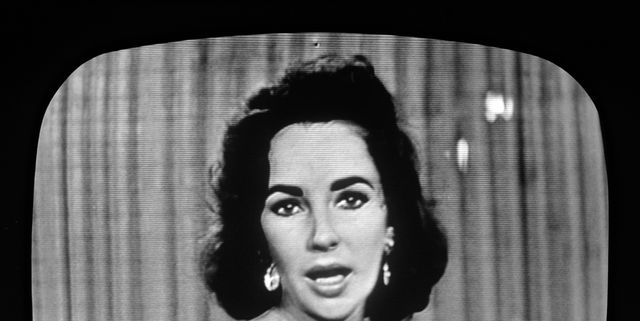 screen capture of british born actress elizabeth taylor as she appears on the interview program person to person, april 4, 1957 photo by cbs photo archivegetty images