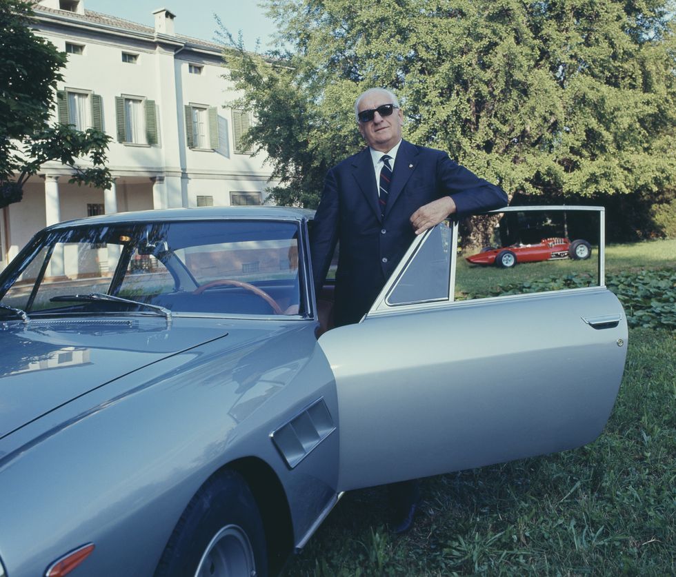 Italian entrepreneur Enzo Ferrari