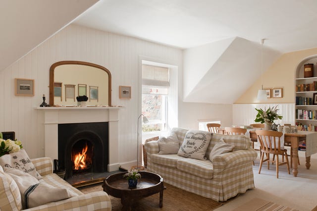 casa con chimenea