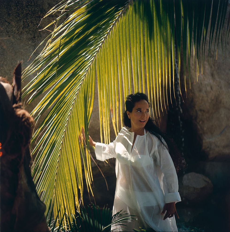 english actress merle oberon 1911   1979 , in acapulco, mexico, february 1966 photo by slim aaronshulton archivegetty images